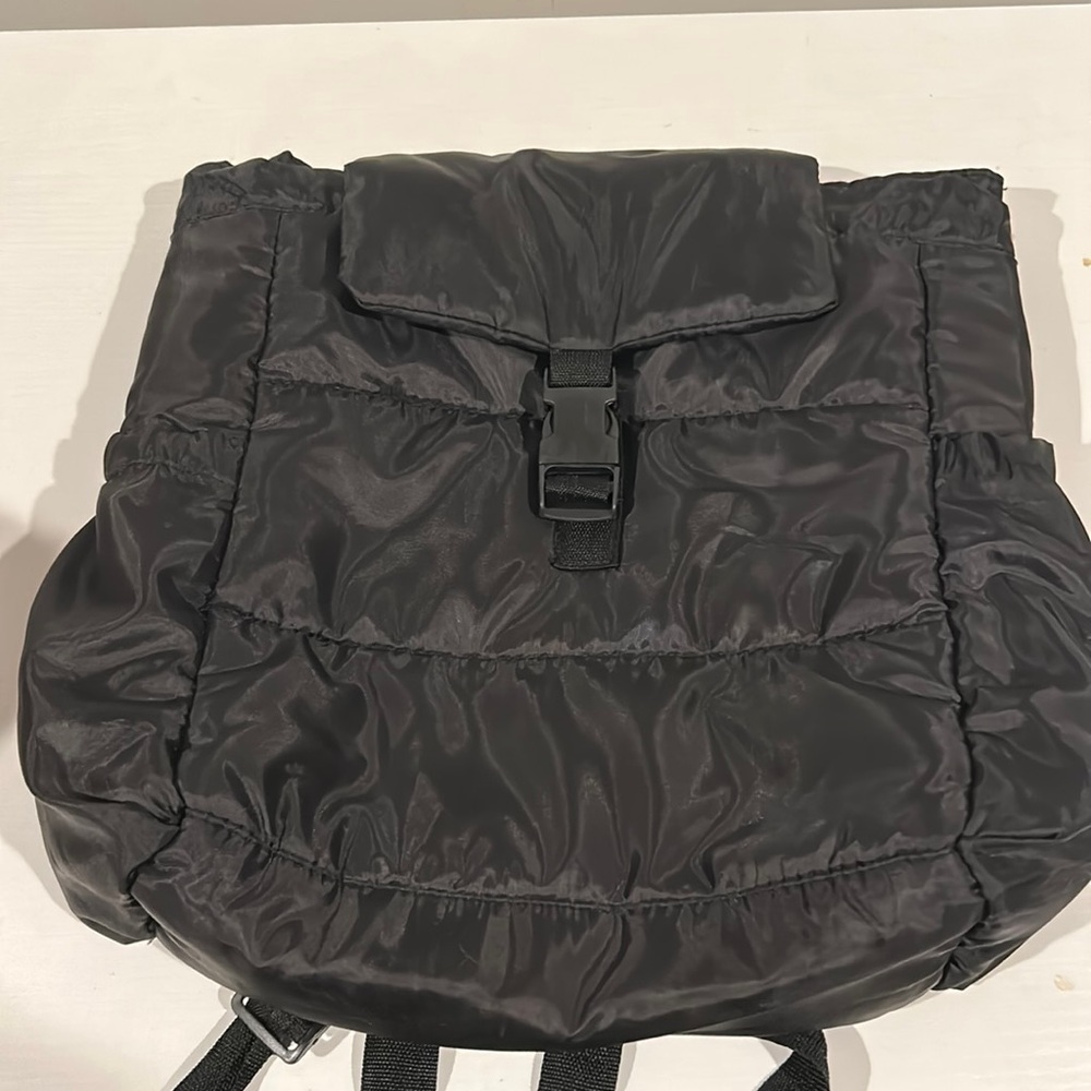 Medium size black backpack